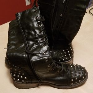 Forever Goth Punk Studded Spiked boots size 10
